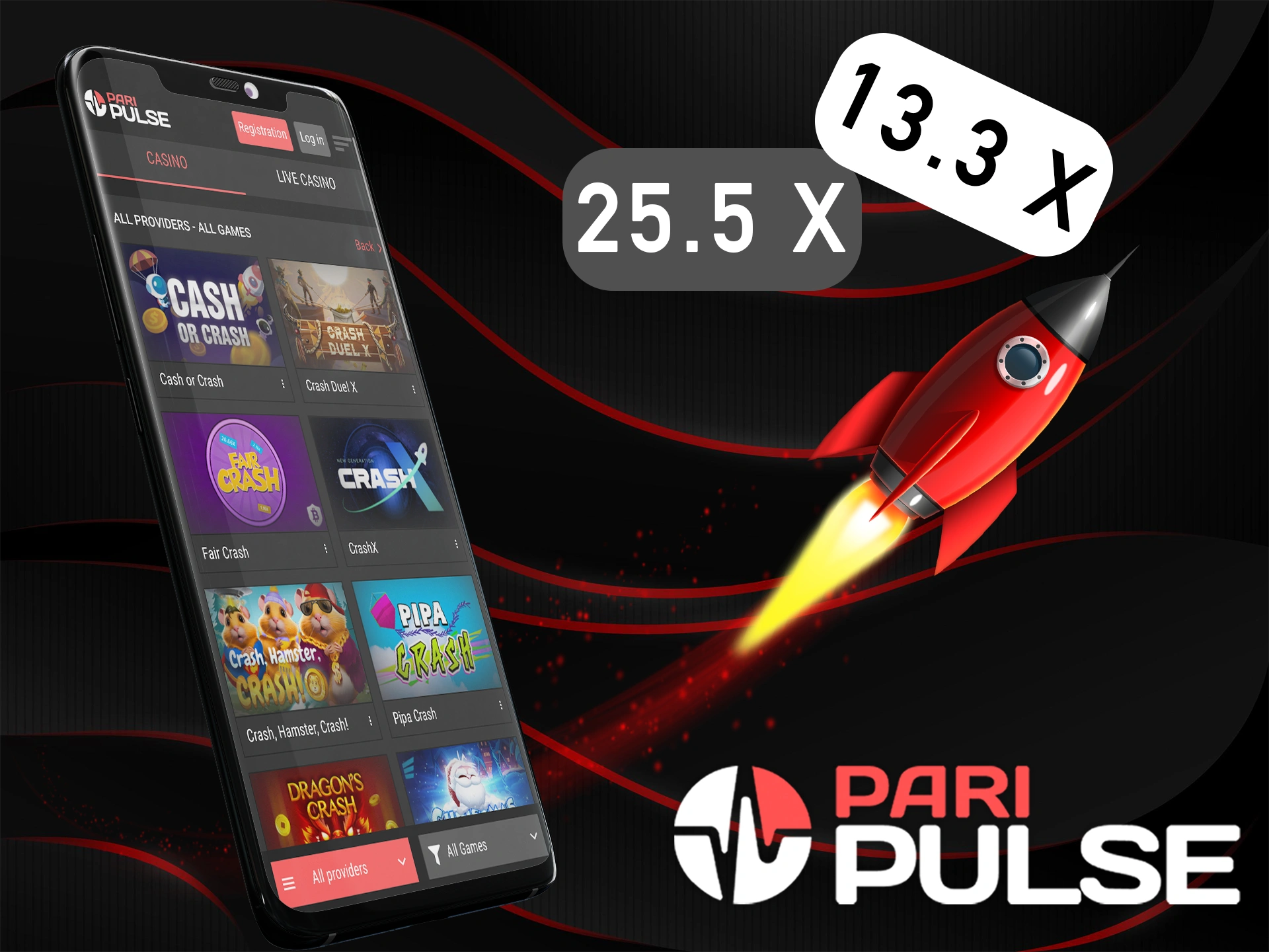 Be sure to grab the best odds on crash games on the PariPulse app.
