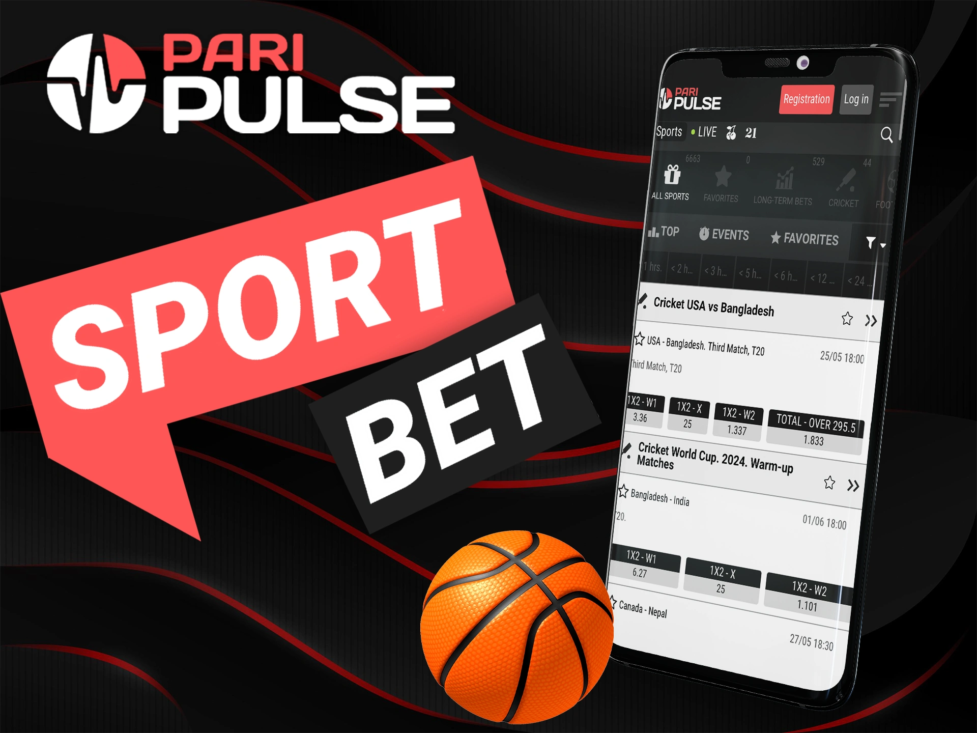 Bet on your favorite sports teams on the PariPulse app.