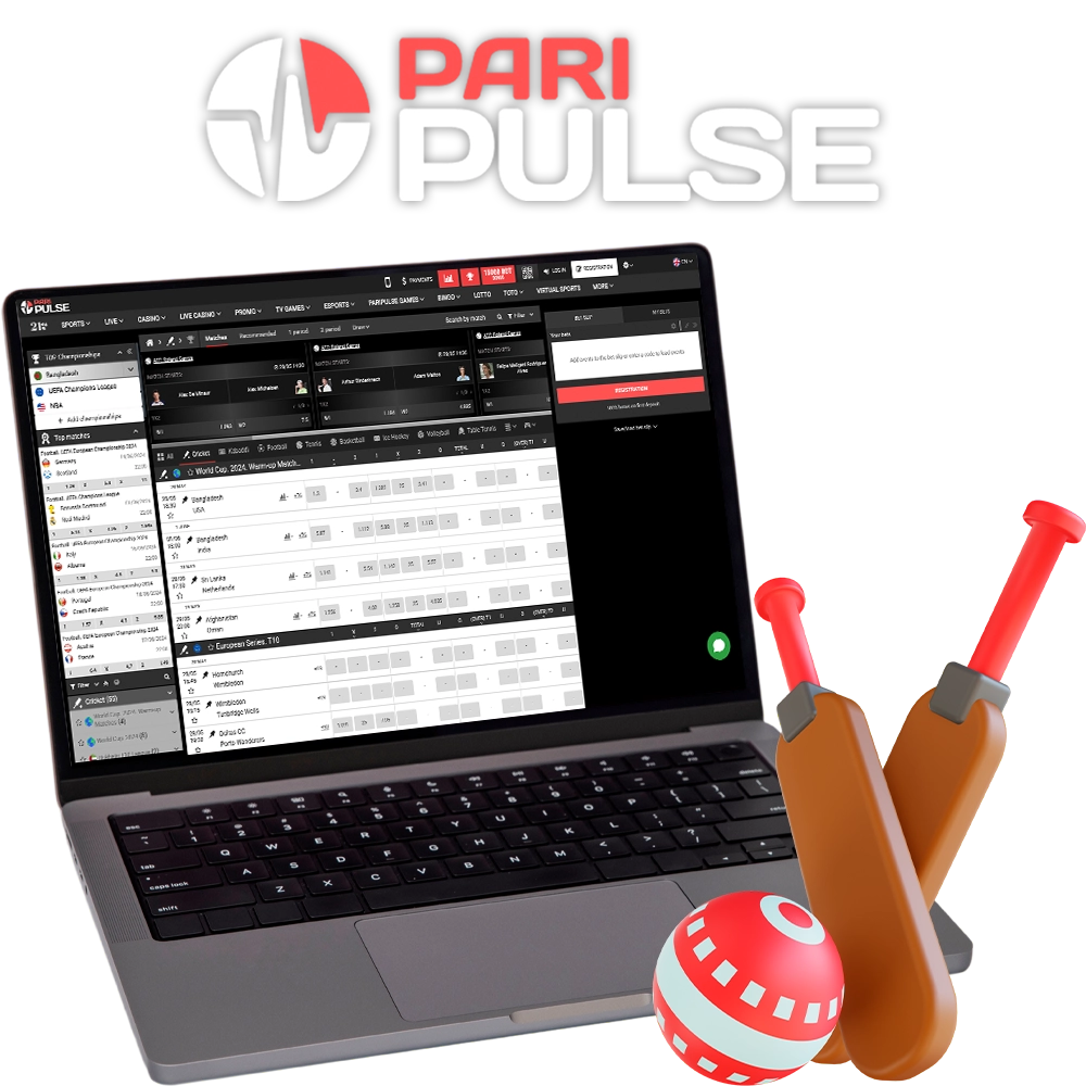 Place your cricket bets at PariPulse Casino.