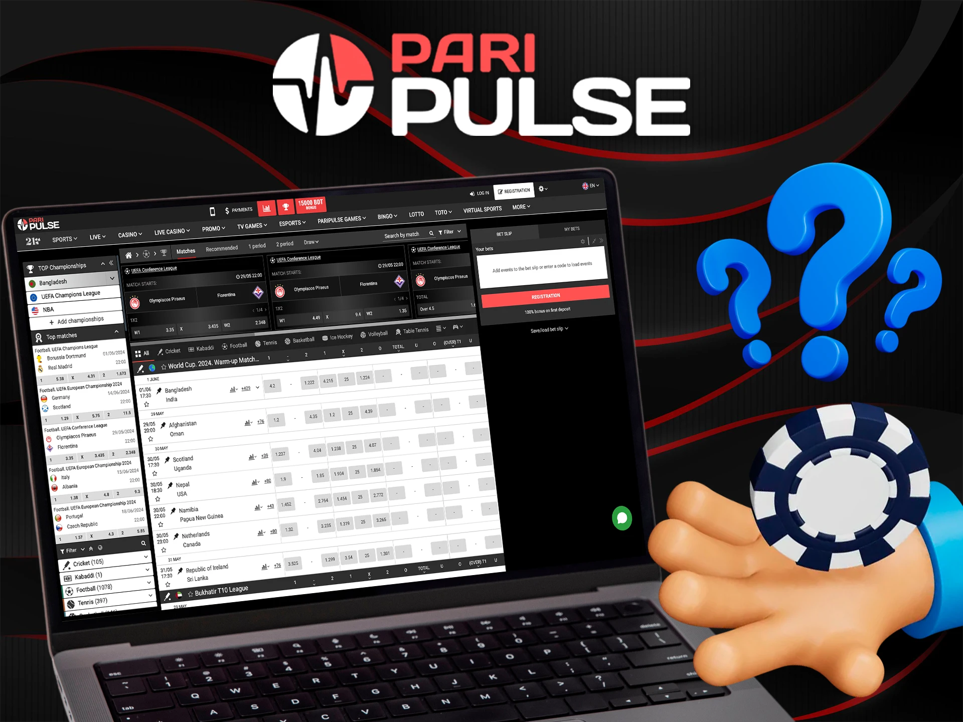 Read how to bet at PariPulse Casino.
