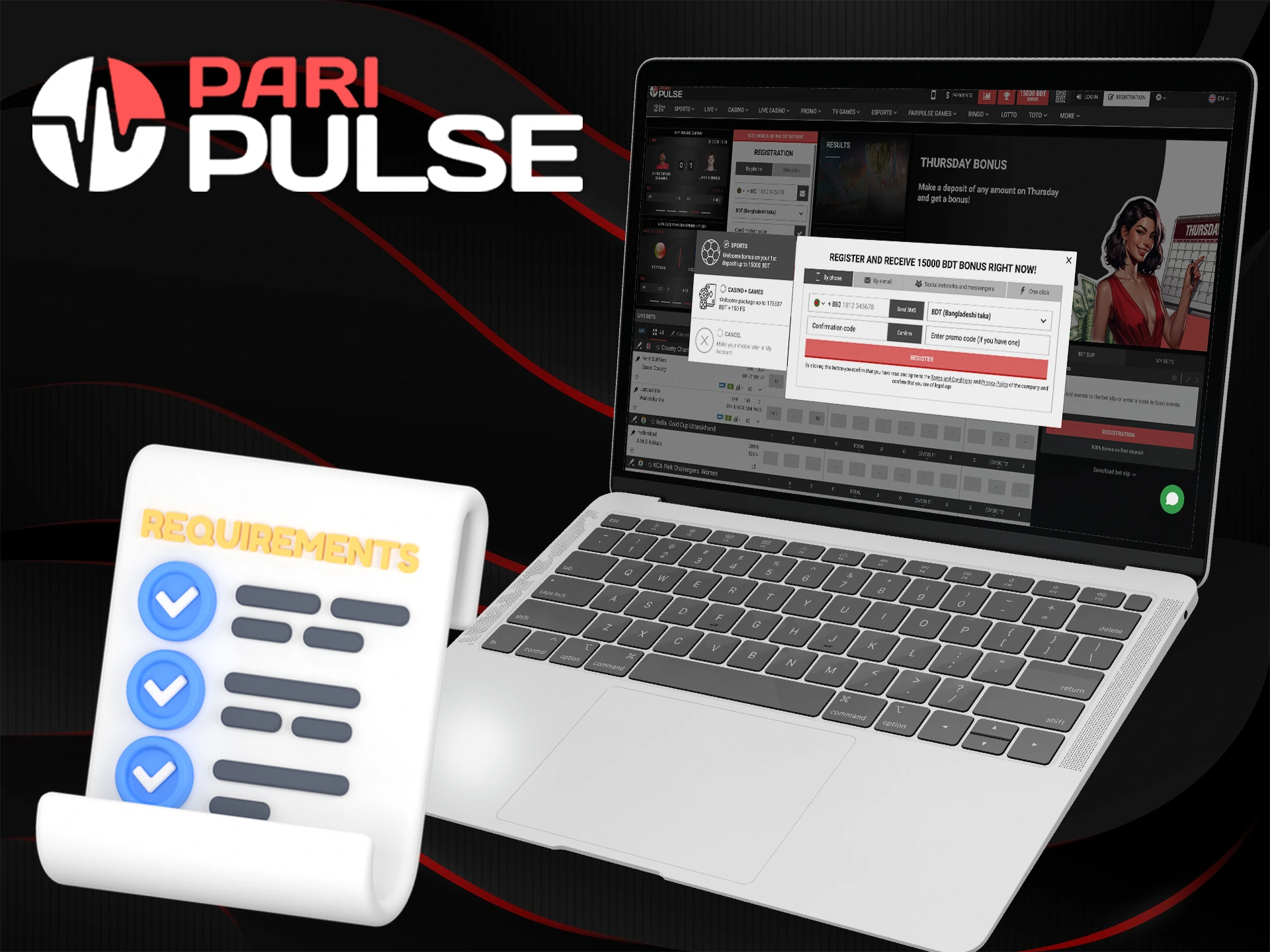 Learn about the requirements to sign up for a PariPulse account.