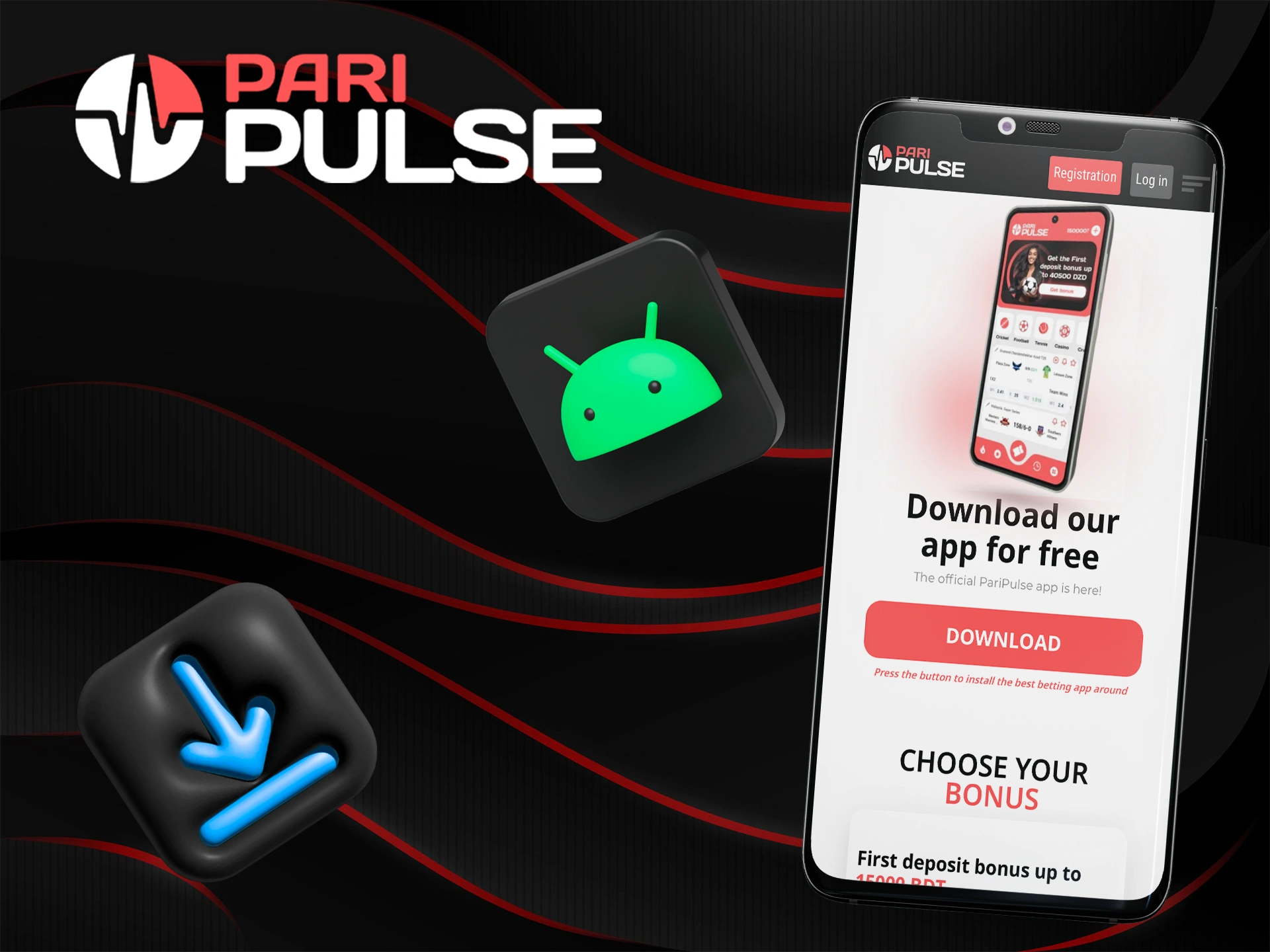 Install the PariPulse app on your Android device.