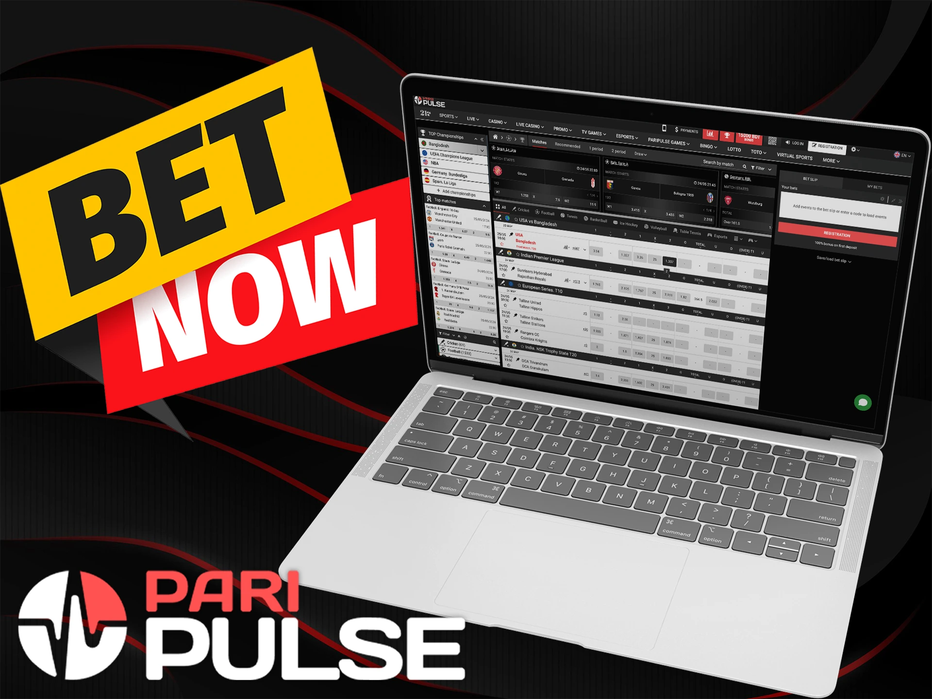 Place your bets at PariPulse Casino and multiply your deposit.