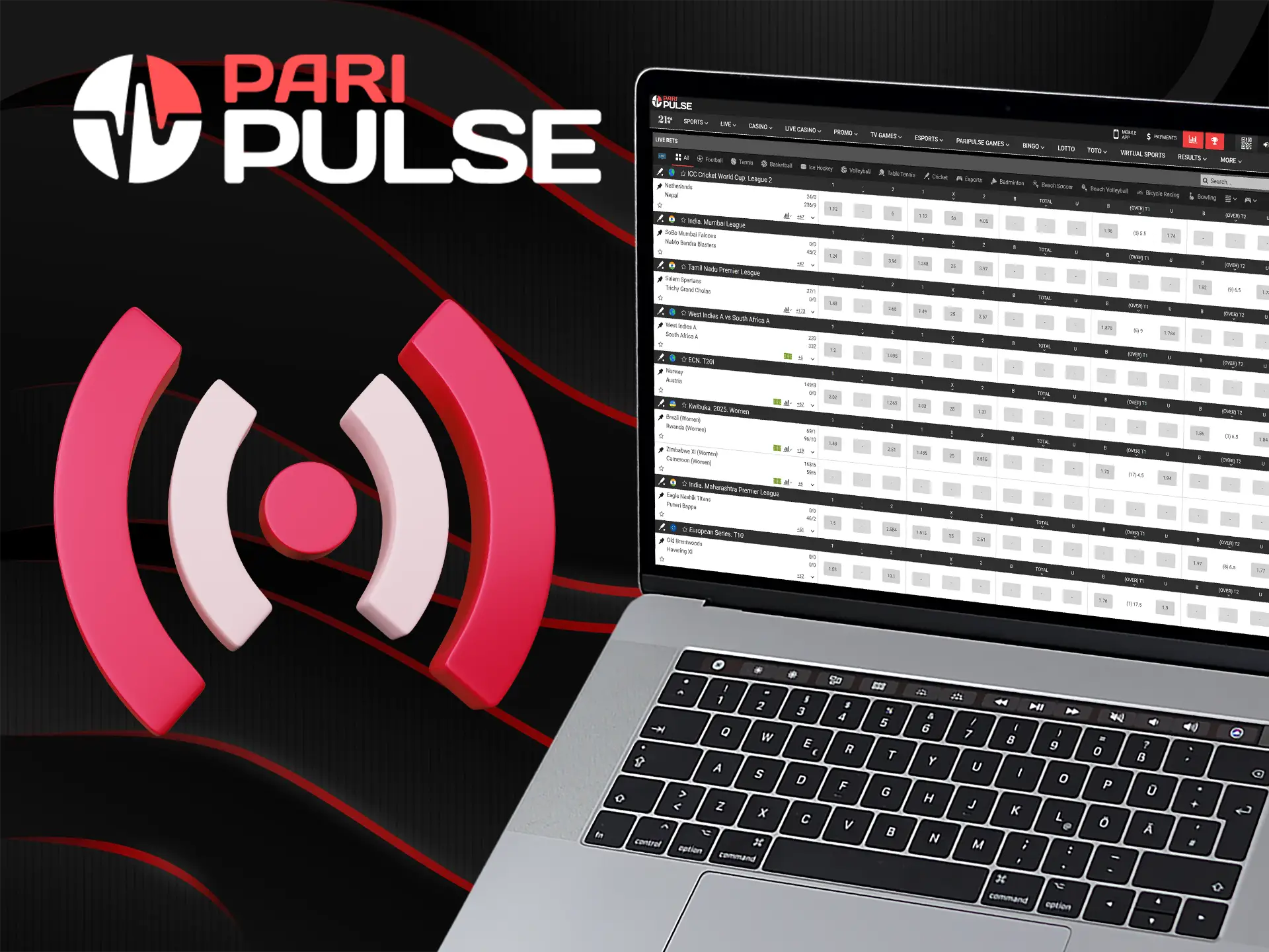 PariPulse offers live betting on cricket, football, and more.