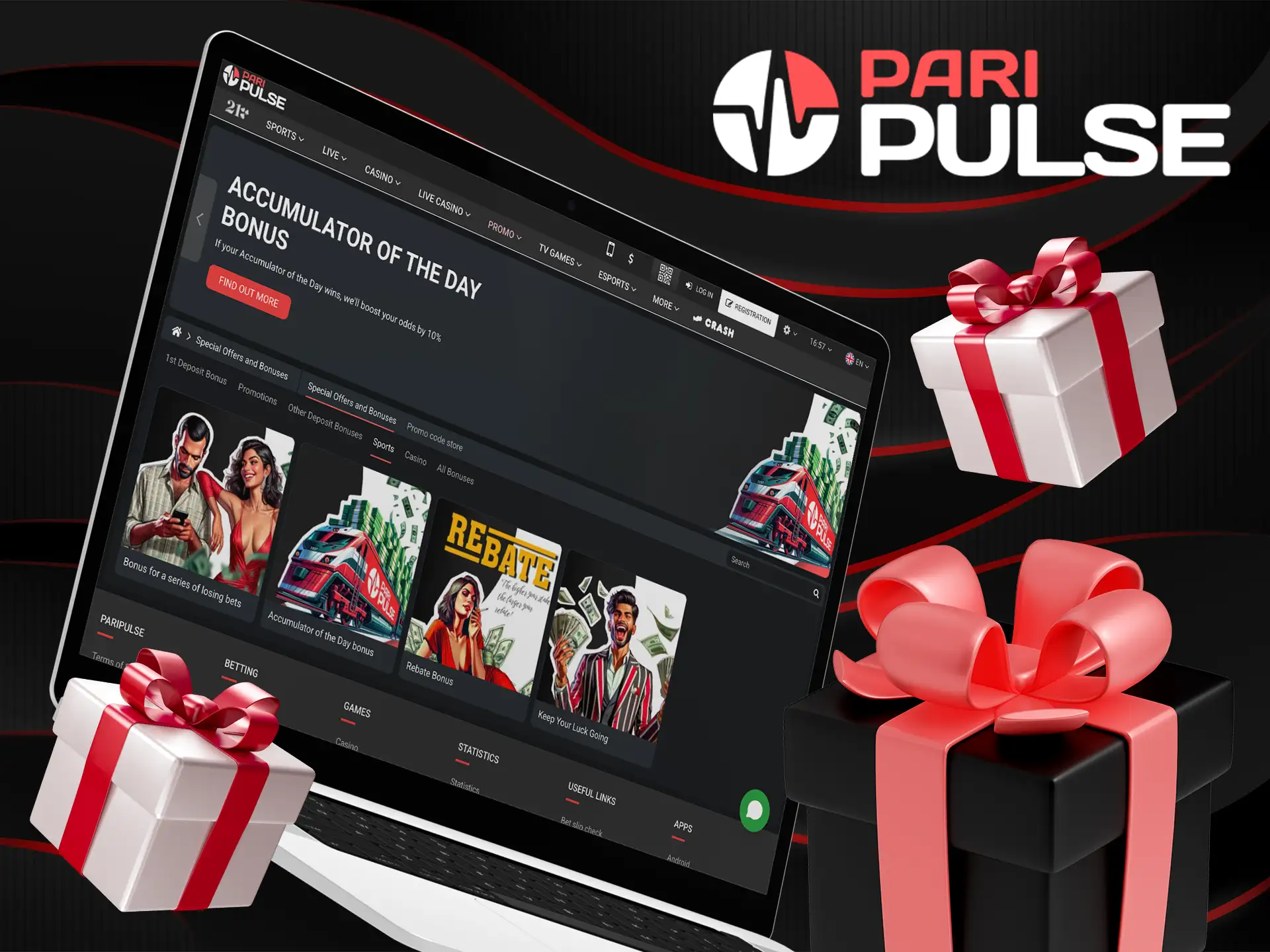 Unlock exclusive bonuses for sports betting on PariPulse Bangladesh.