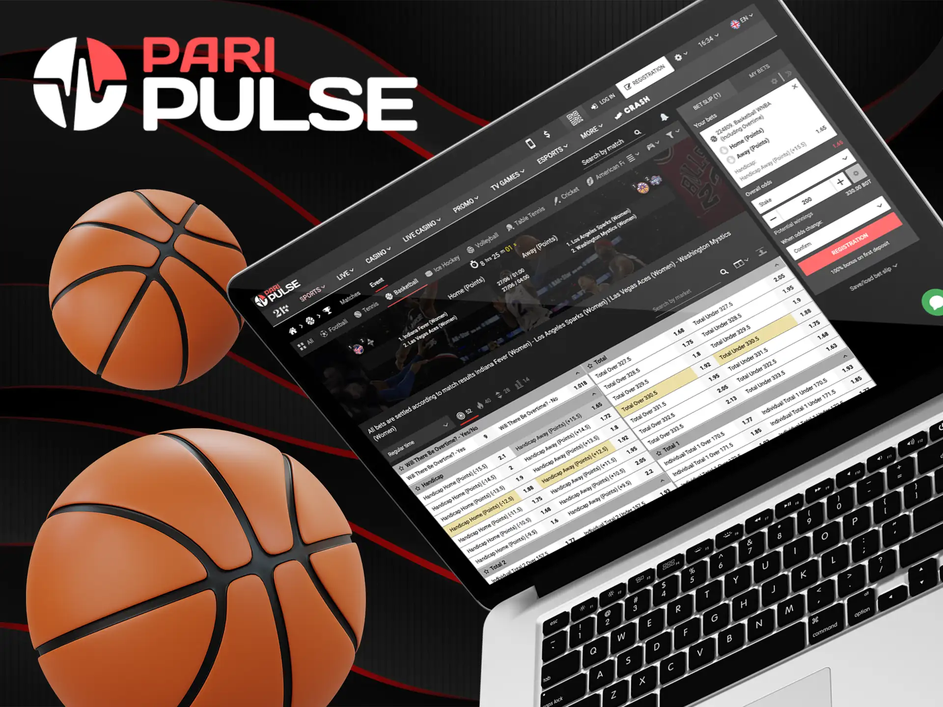 Place your bets on basketball games at PariPulse and enjoy the action.