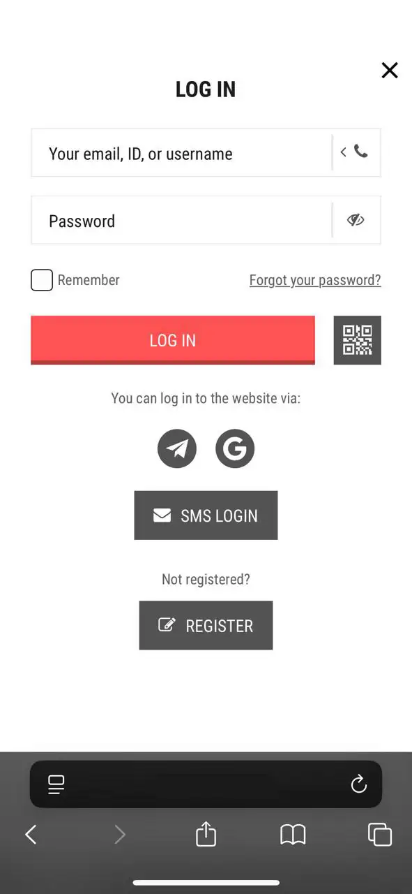 Sign in to your account using the PariPulse app for iOS.